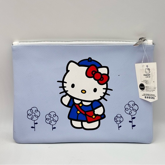 Sanrio Hello Kitty Large Pencil Pouch Bag (HK Bonjour) - Picture 3 of 6